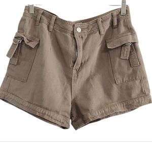 Casual Brown Cargo Shorts